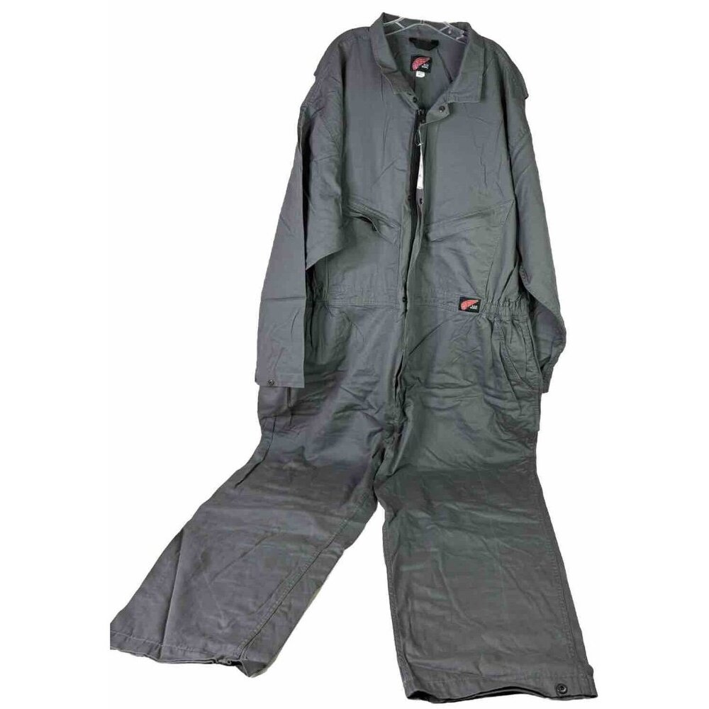 Redwing 70" (Actual 49x28) Big&Tall Zip Up Gray Coveralls Mechanic -Never Worn